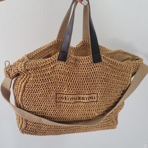 Intimissimi woven bag in beige and brown Like new